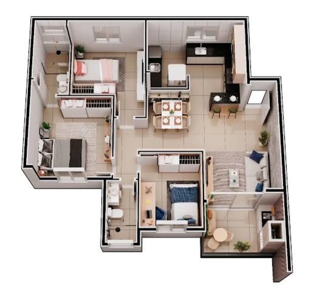 Apartamento, 3 quartos, 103 m² - Foto 6