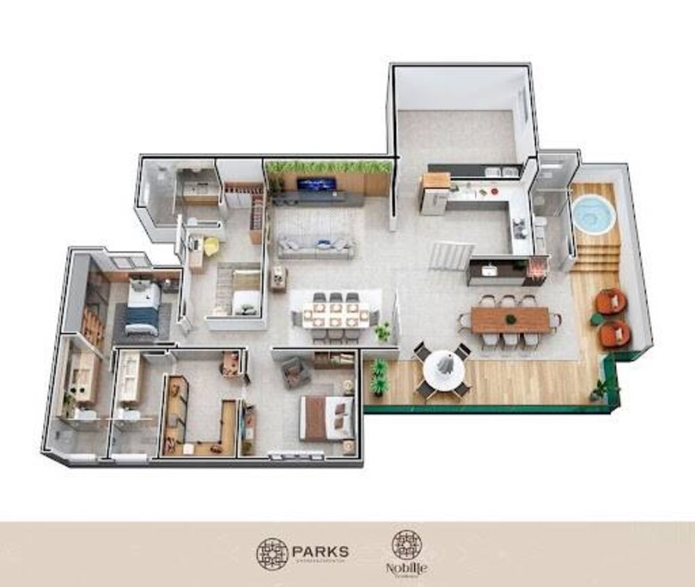 Cobertura, 3 quartos, 181 m² - Foto 2