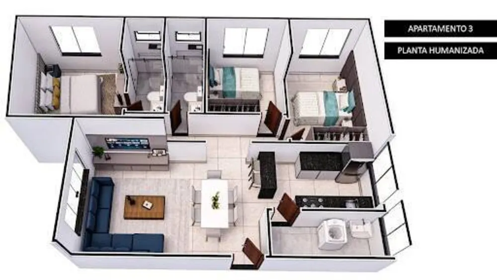 Apartamento, 2 quartos, 76 m² - Foto 3