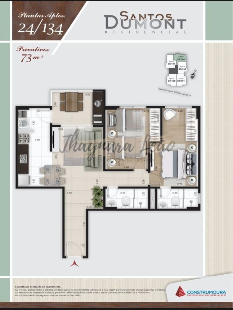 Apartamento, 2 quartos, 73 m² - Foto 14