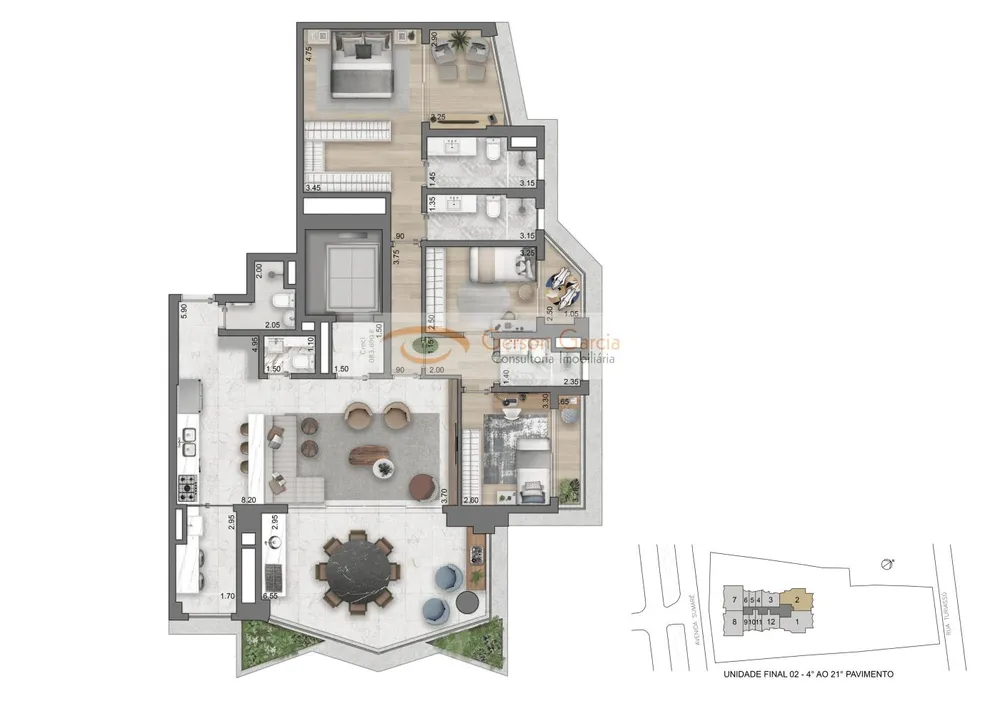 Apartamento, 3 quartos, 132 m² - Foto 3