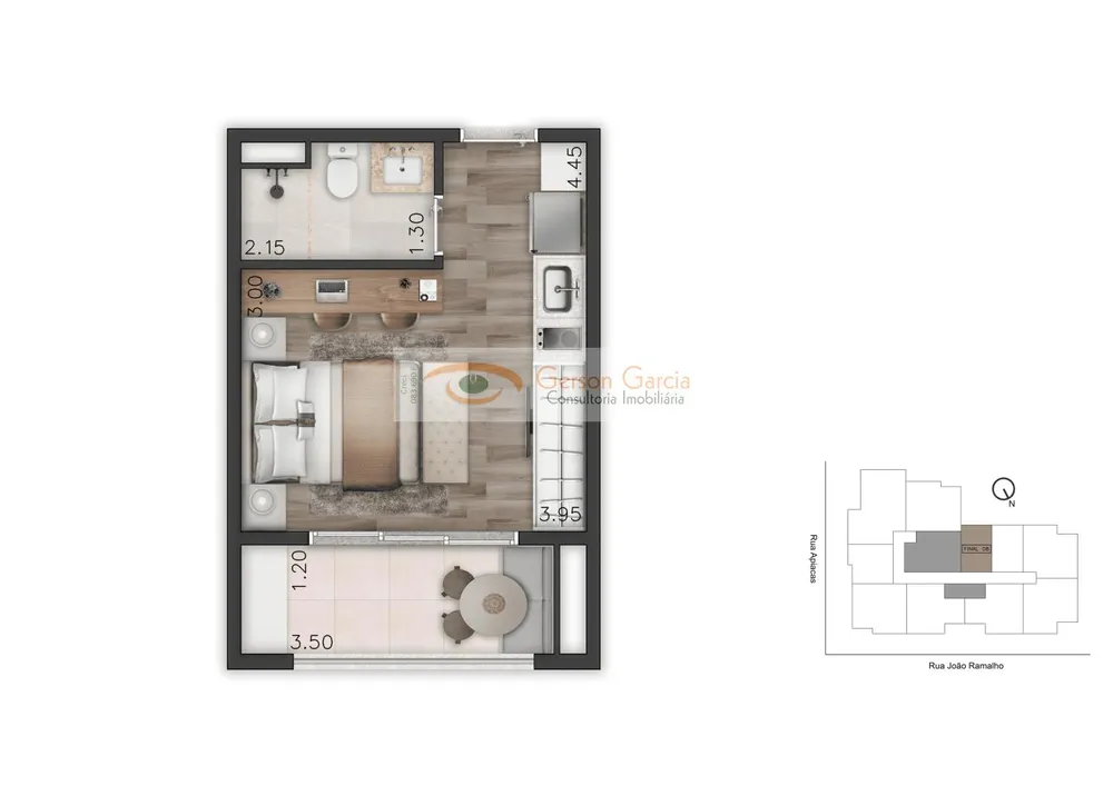 Apartamento, 2 quartos, 45 m² - Foto 14