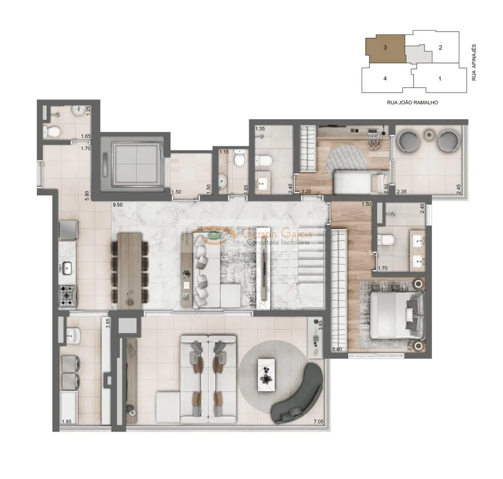Apartamento, 3 quartos, 135 m² - Foto 15