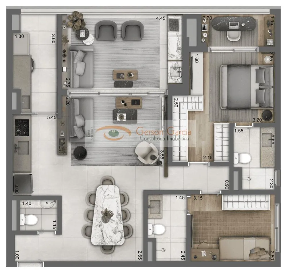 Apartamento, 2 quartos, 91 m² - Foto 8