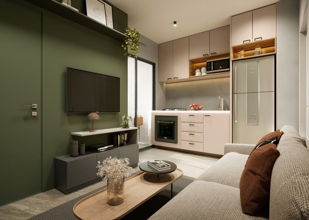 Apartamento à venda com 2 quartos, 34m² - Foto 2