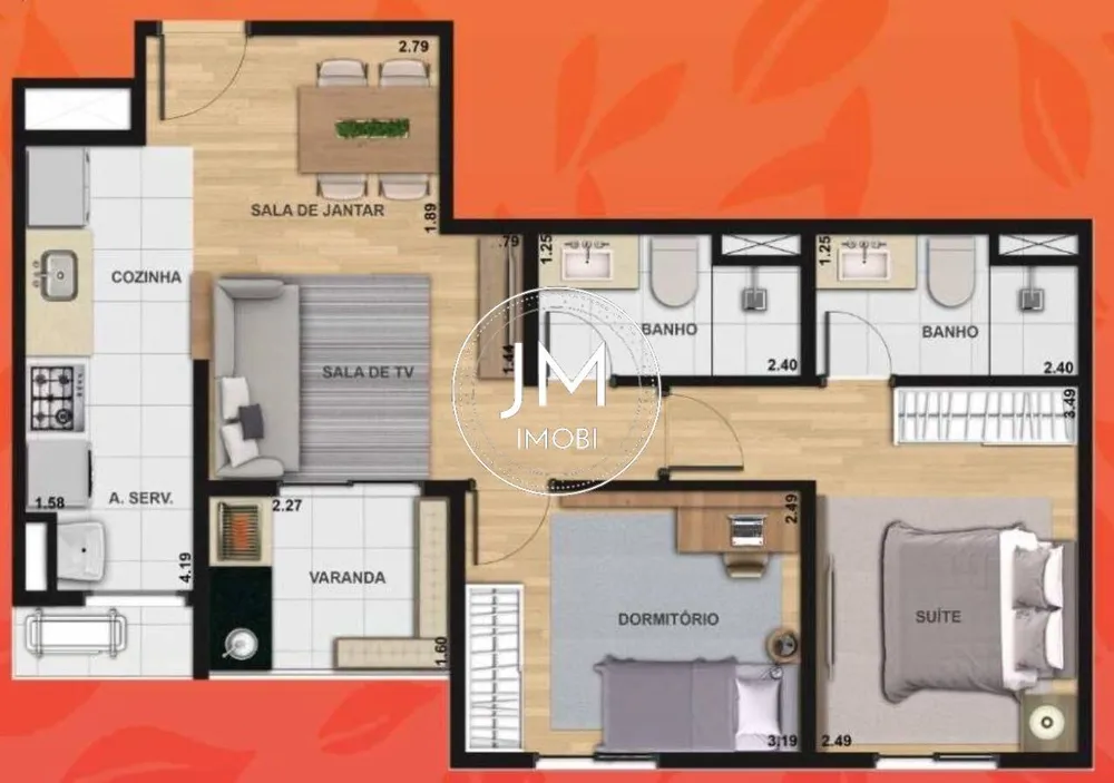 Apartamento, 2 quartos, 55 m² - Foto 19
