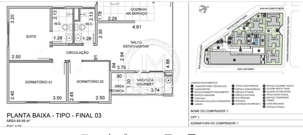 Apartamento, 3 quartos, 64 m² - Foto 3