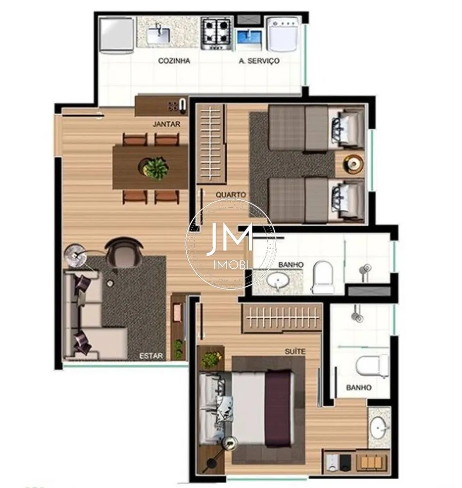 Apartamento, 2 quartos, 52 m² - Foto 24