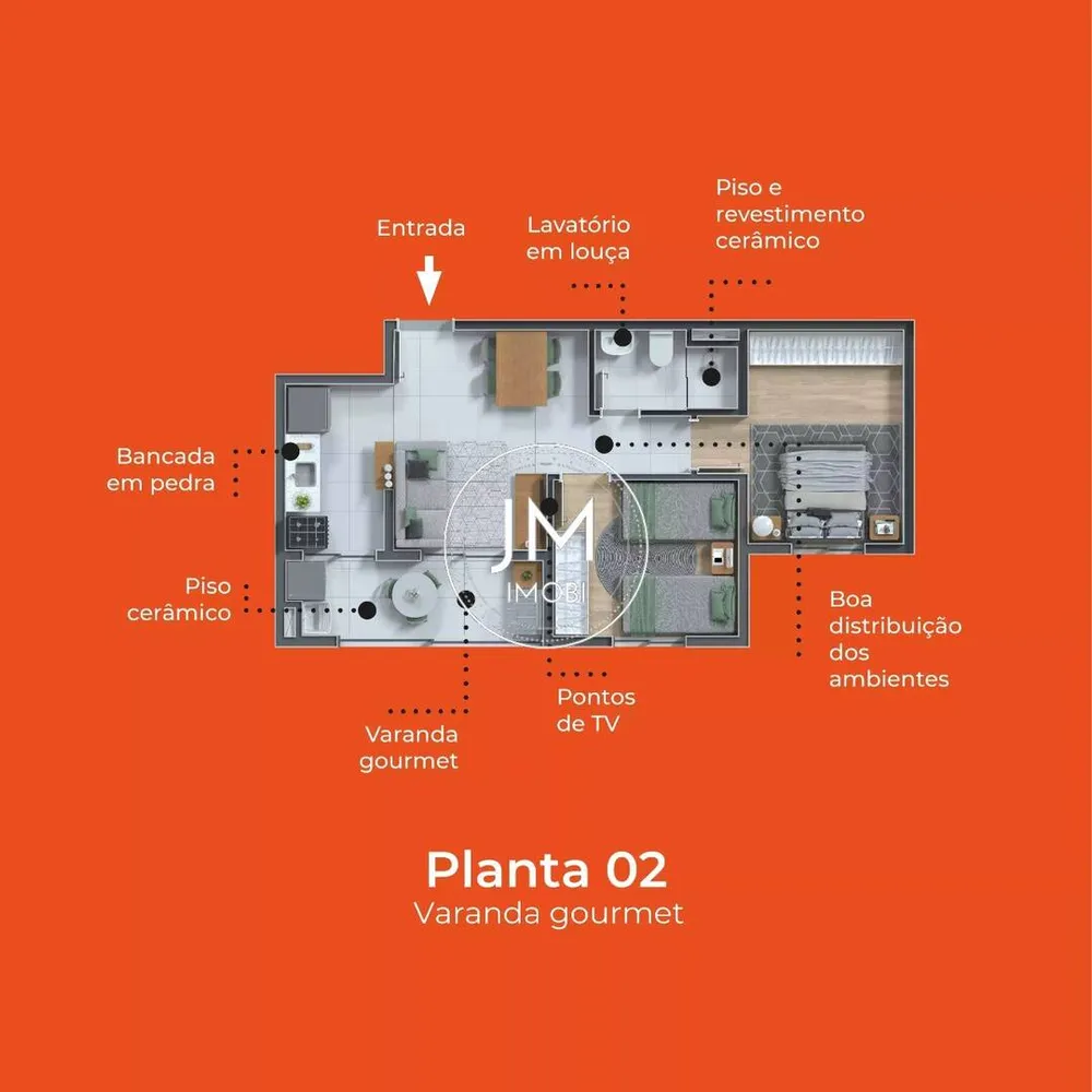 Apartamento, 2 quartos, 45 m² - Foto 16
