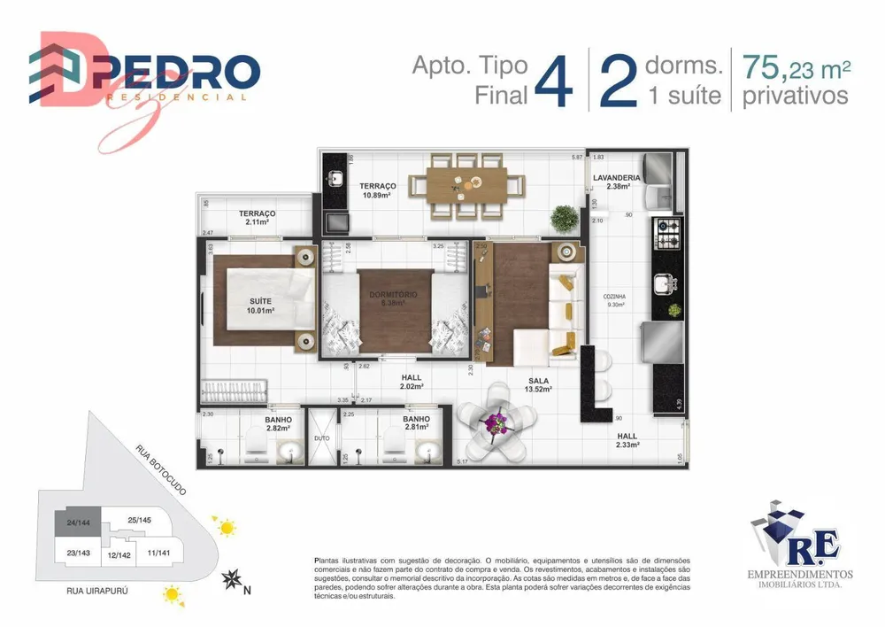 Apartamento, 2 quartos, 75 m² - Foto 1