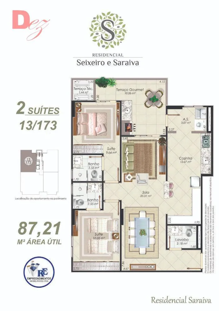 Apartamento, 2 quartos, 88 m² - Foto 1