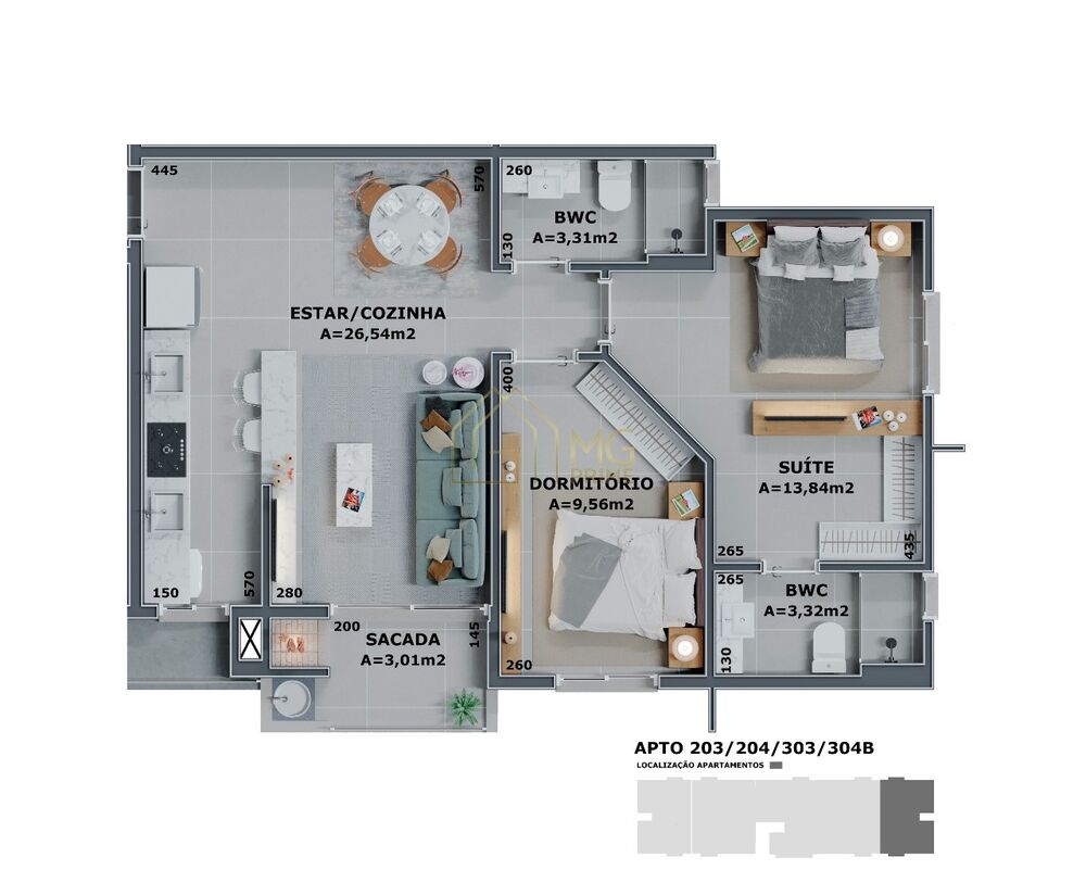 Apartamento, 2 quartos, 69 m² - Foto 5
