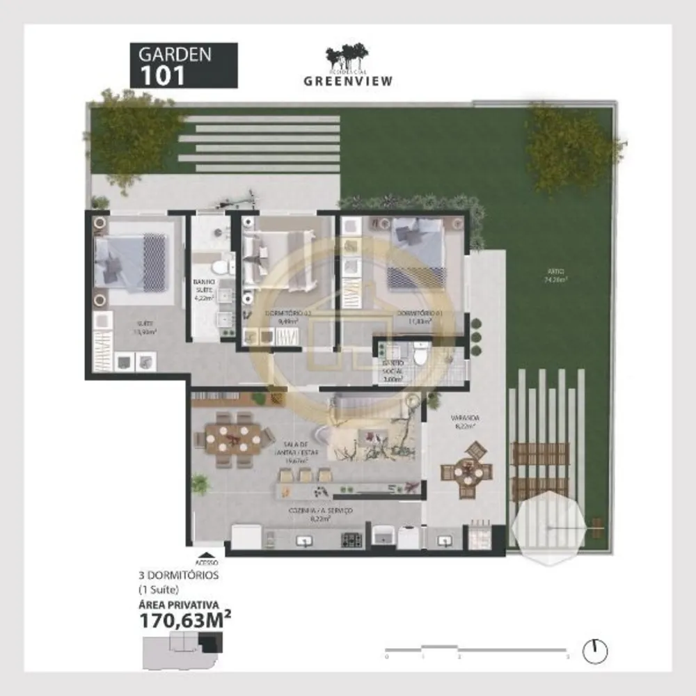 Apartamento, 3 quartos, 91 m² - Foto 11