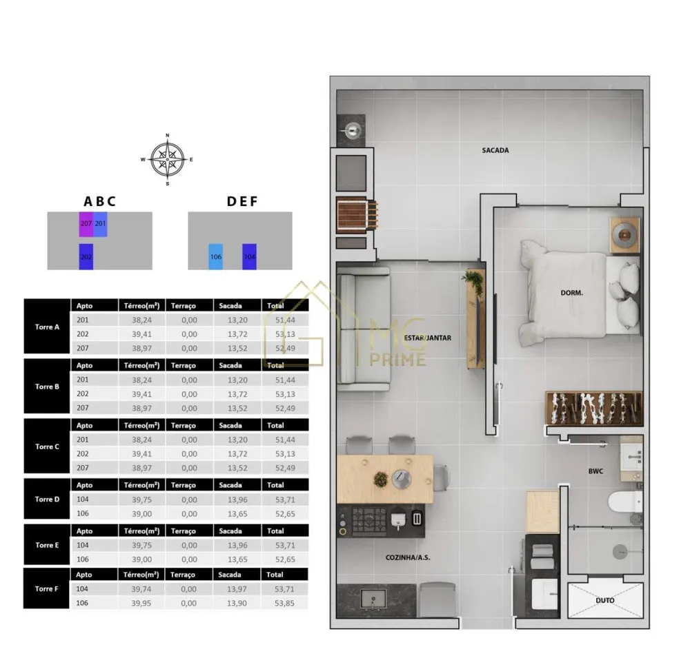 Apartamento, 1 quarto, 53 m² - Foto 12