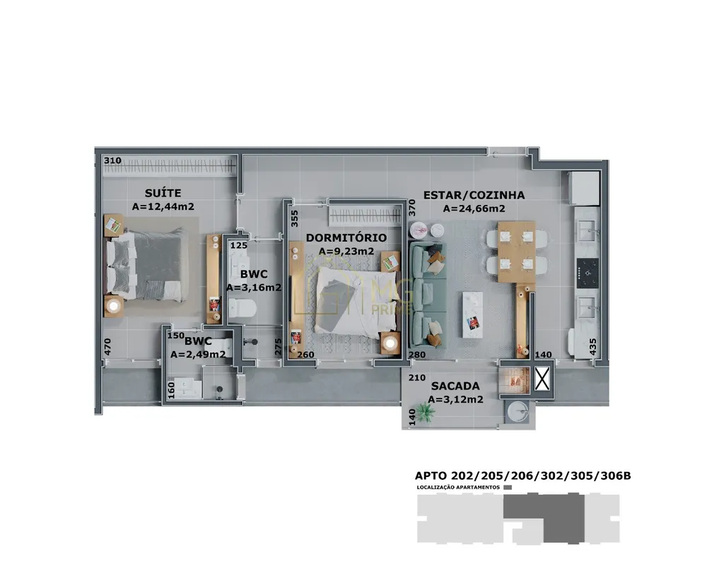 Apartamento, 2 quartos, 65 m² - Foto 5