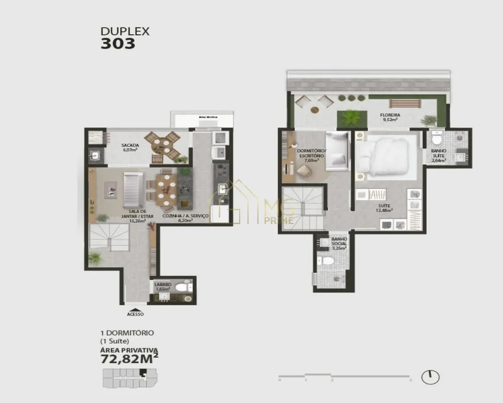 Apartamento, 1 quarto, 72 m² - Foto 3