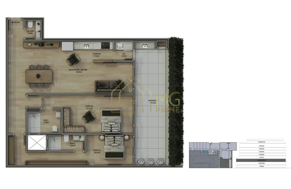 Apartamento, 2 quartos, 154 m² - Foto 15