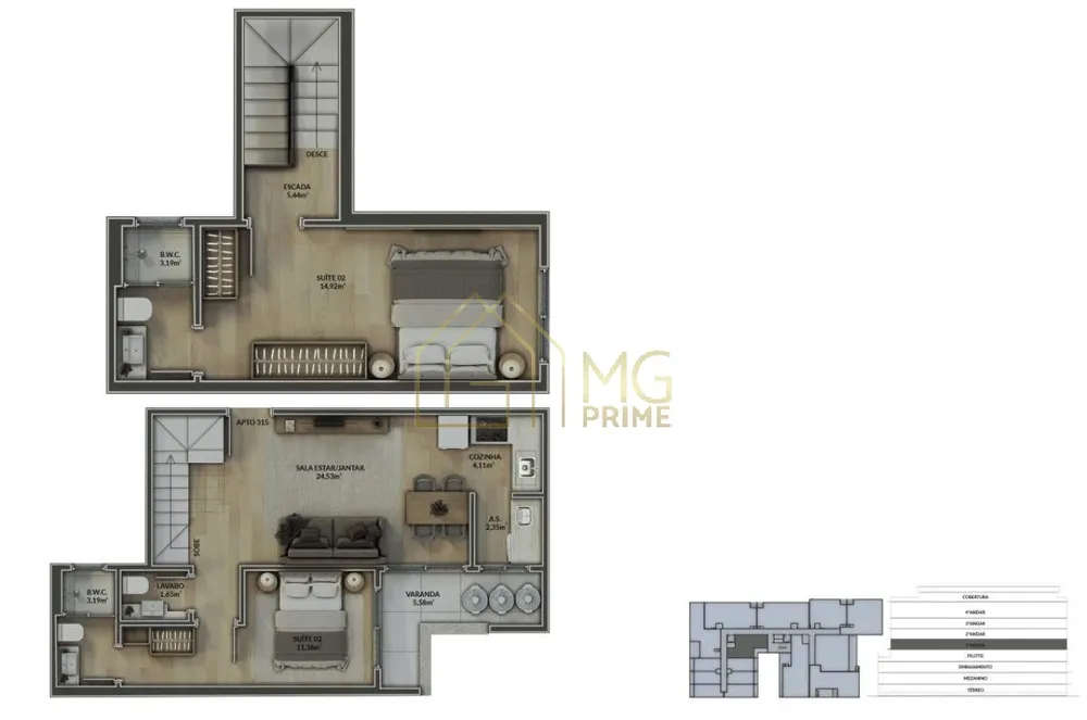 Apartamento, 2 quartos, 90 m² - Foto 15