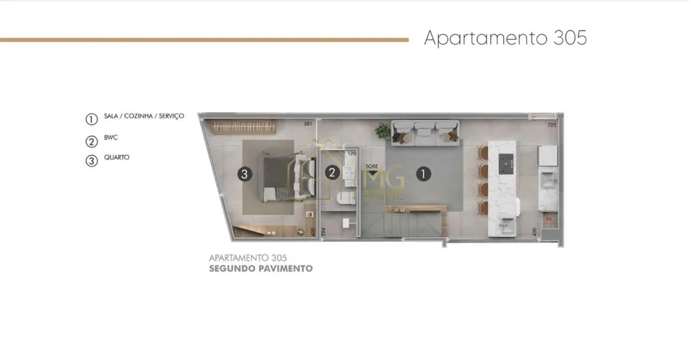 Apartamento, 3 quartos, 100 m² - Foto 2