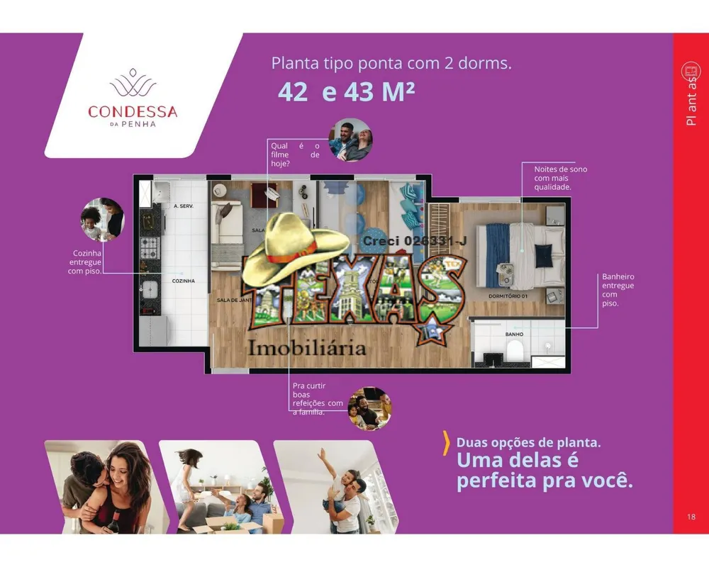 Apartamento, 2 quartos, 43 m² - Foto 2