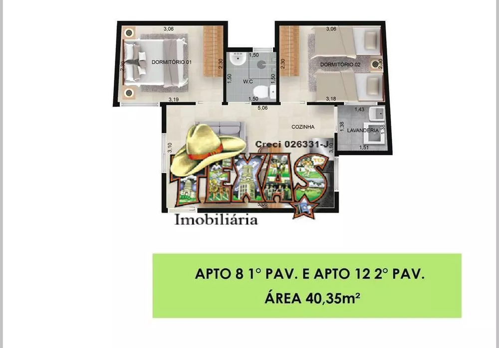 Apartamento à venda com 2 quartos, 40m² - Foto 12