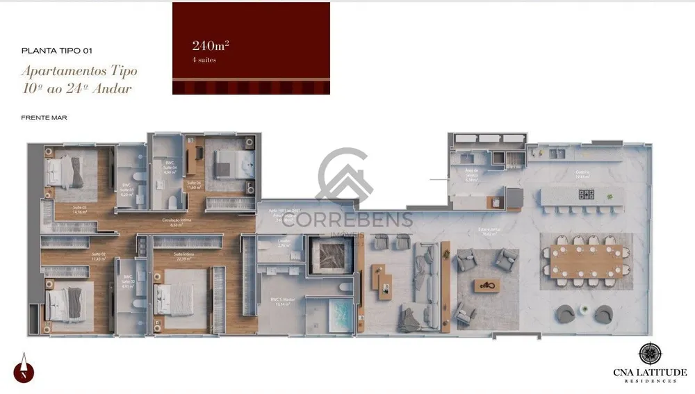Apartamento, 4 quartos, 205 m² - Foto 16