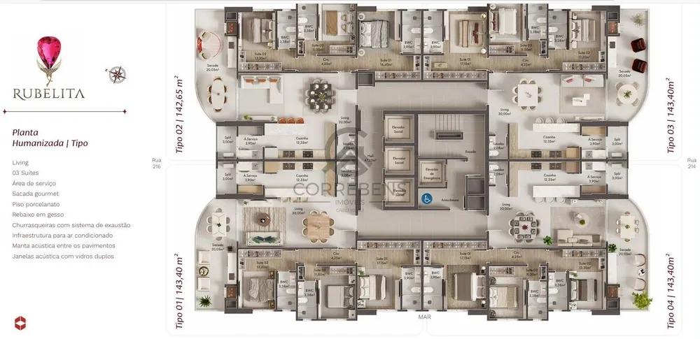 Apartamento, 3 quartos, 143 m² - Foto 8