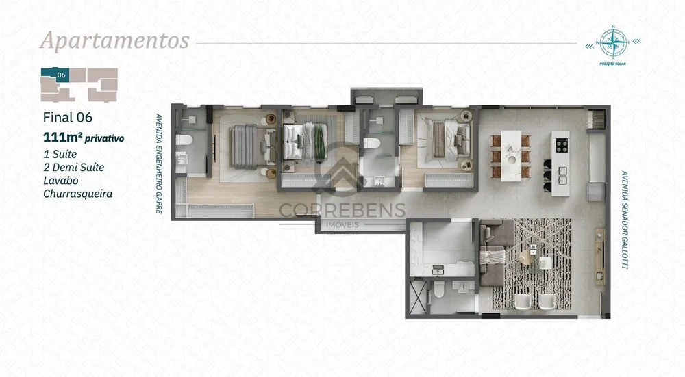 Apartamento, 3 quartos, 114 m² - Foto 12