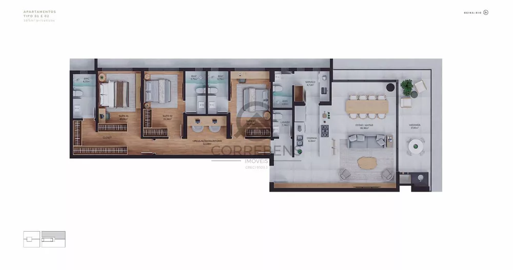 Apartamento, 3 quartos, 164 m² - Foto 6