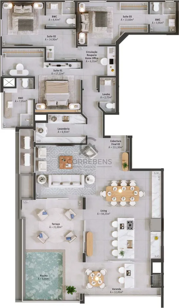 Apartamento, 2 quartos, 74 m² - Foto 8