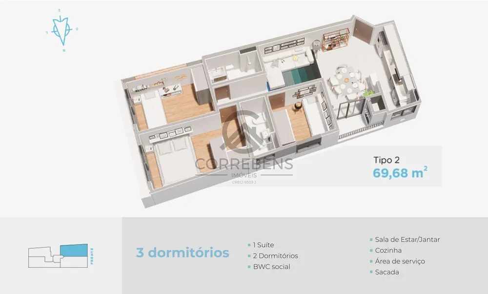 Apartamento, 2 quartos, 57 m² - Foto 13
