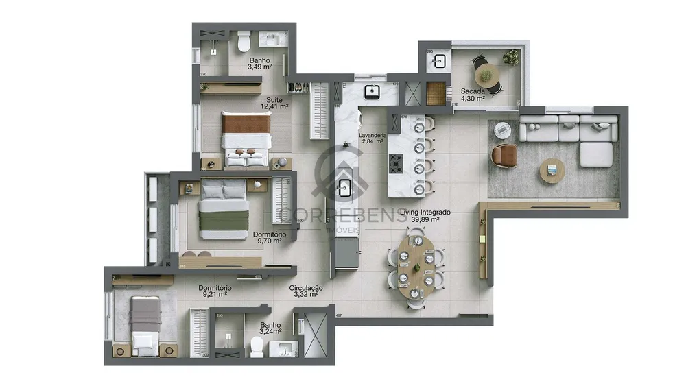 Apartamento, 3 quartos, 109 m² - Foto 11