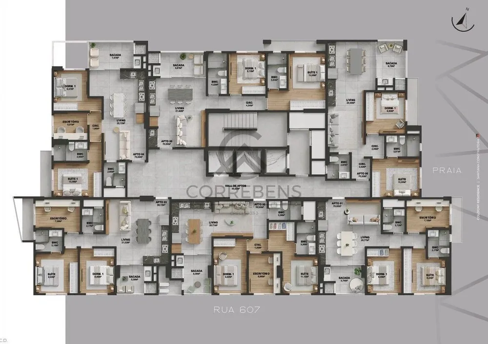 Apartamento, 2 quartos, 70 m² - Foto 1