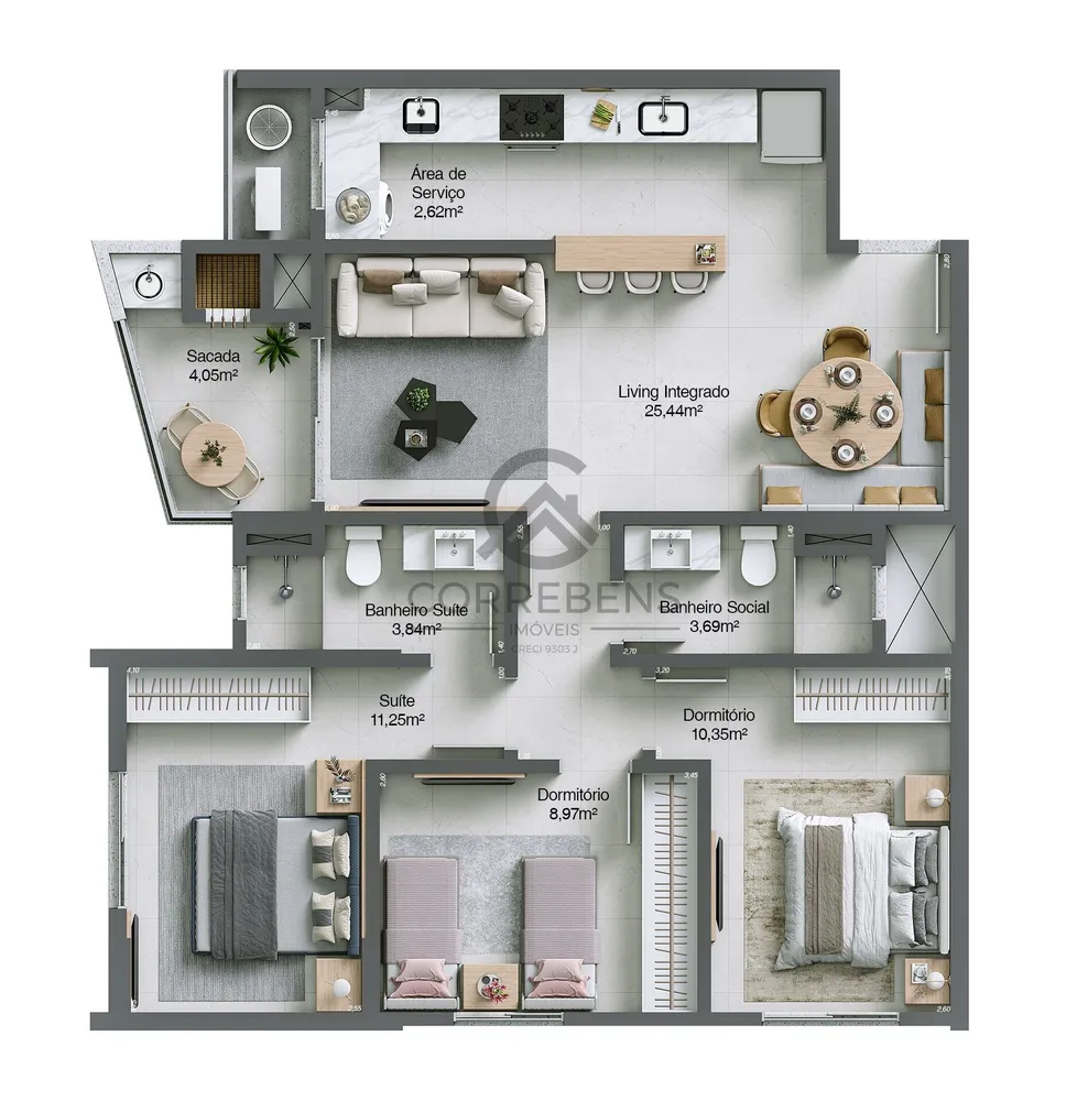 Apartamento, 3 quartos, 87 m² - Foto 13