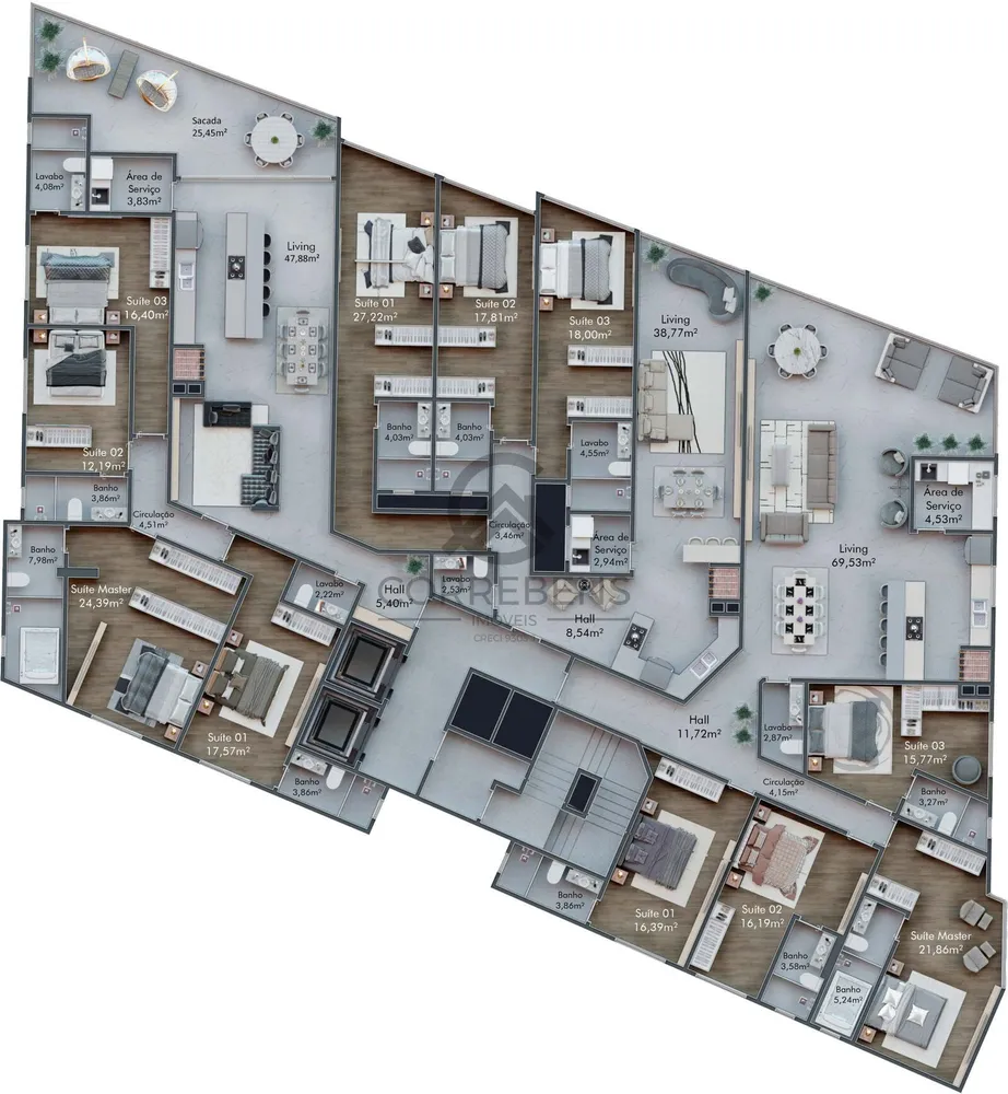 Apartamento, 4 quartos, 198 m² - Foto 4