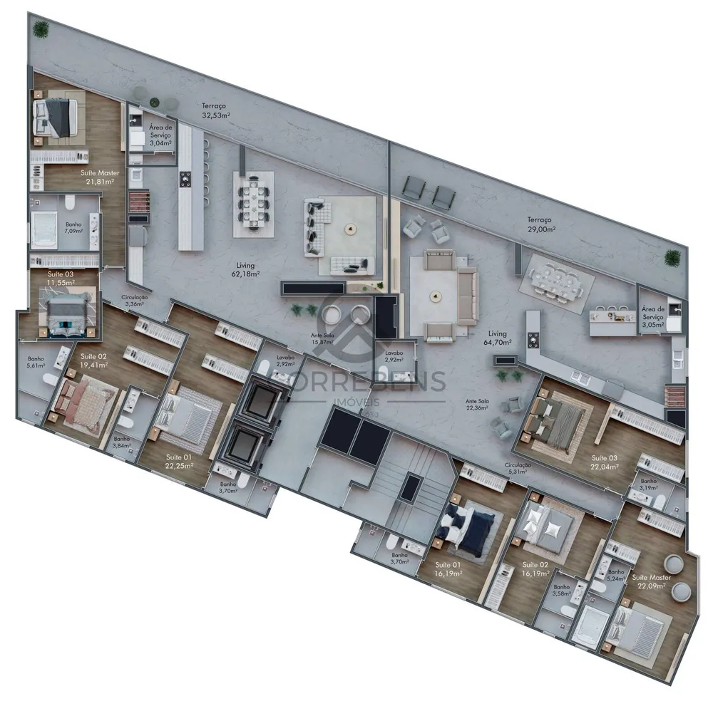 Apartamento, 4 quartos, 198 m² - Foto 6