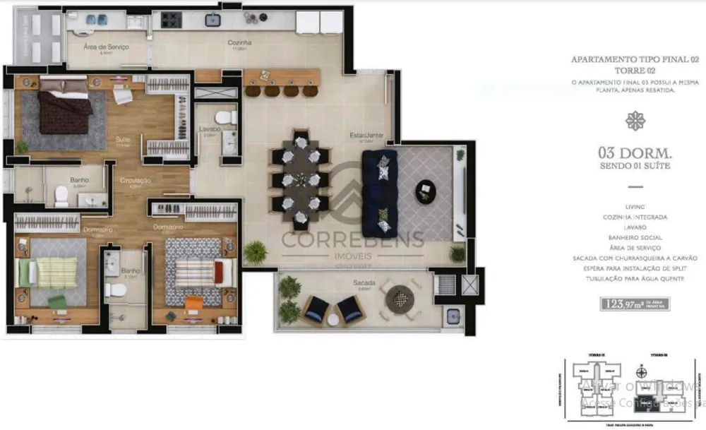Apartamento, 3 quartos, 123 m² - Foto 19