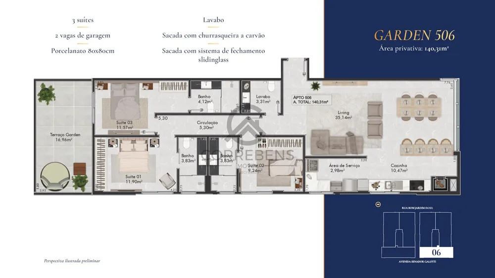 Apartamento, 3 quartos, 155 m² - Foto 13