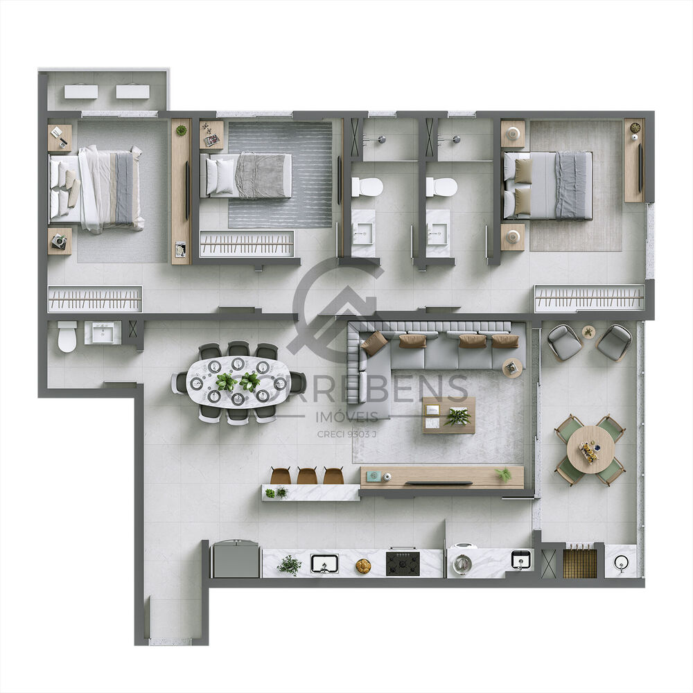 Apartamento, 3 quartos, 120 m² - Foto 11