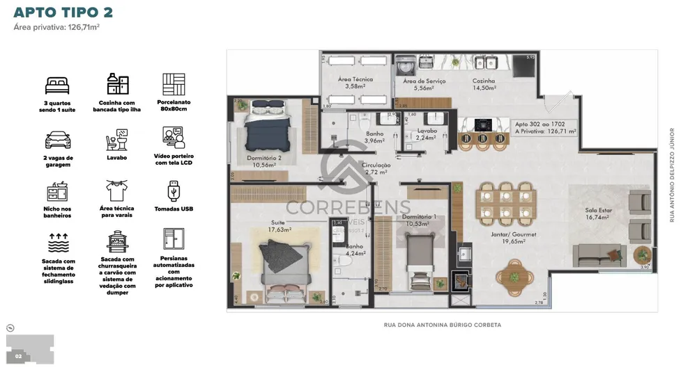 Apartamento, 3 quartos, 129 m² - Foto 9