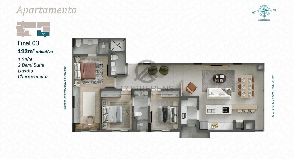 Apartamento, 3 quartos, 125 m² - Foto 12