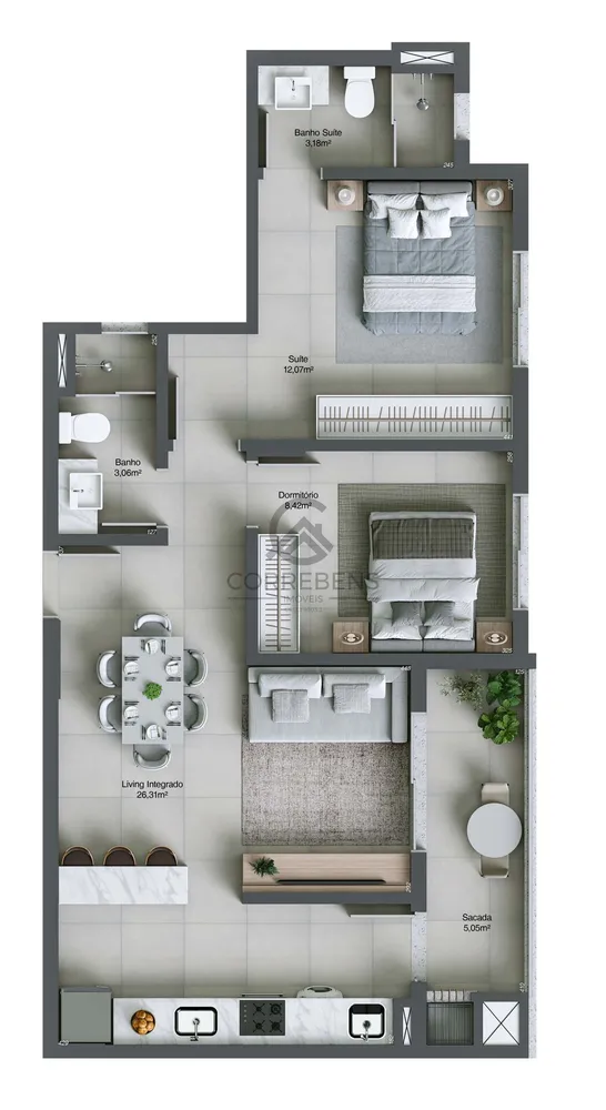 Apartamento, 2 quartos, 73 m² - Foto 16