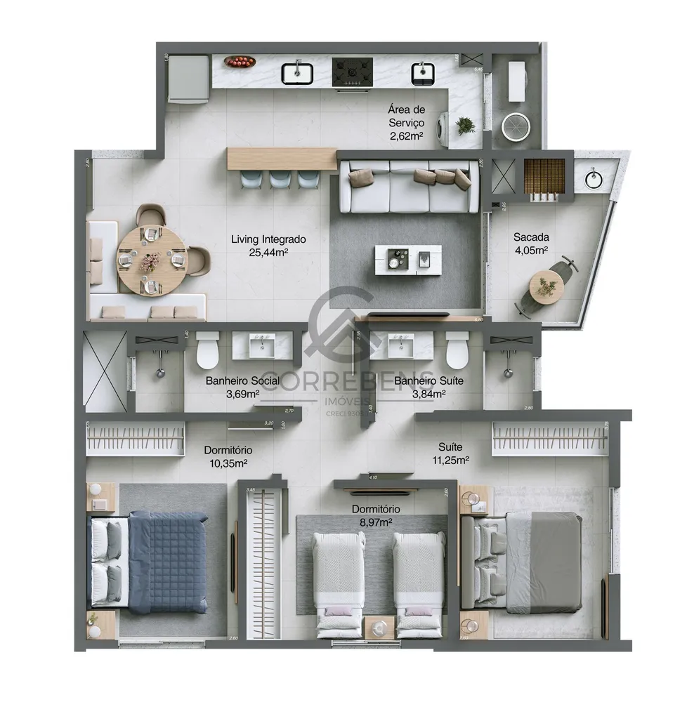 Apartamento, 2 quartos, 65 m² - Foto 17