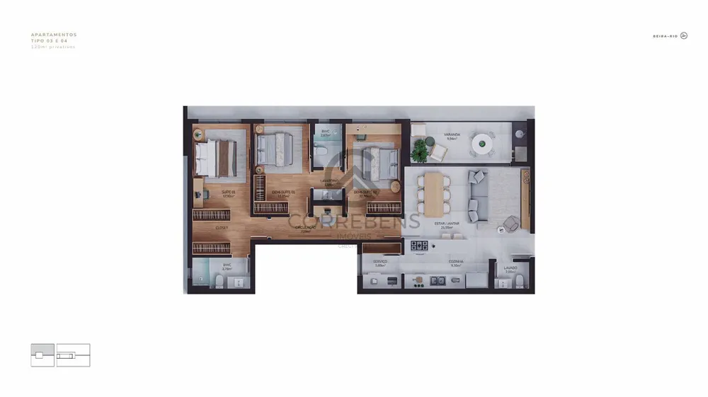 Apartamento, 3 quartos, 119 m² - Foto 13