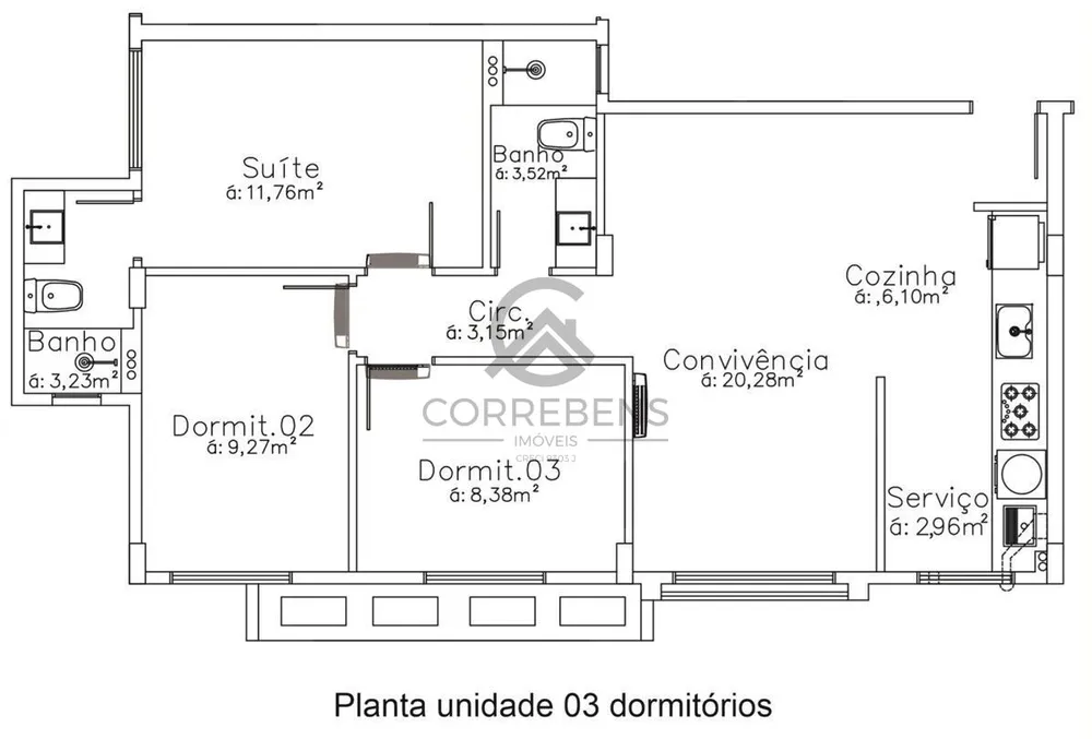 Apartamento, 3 quartos, 80 m² - Foto 11