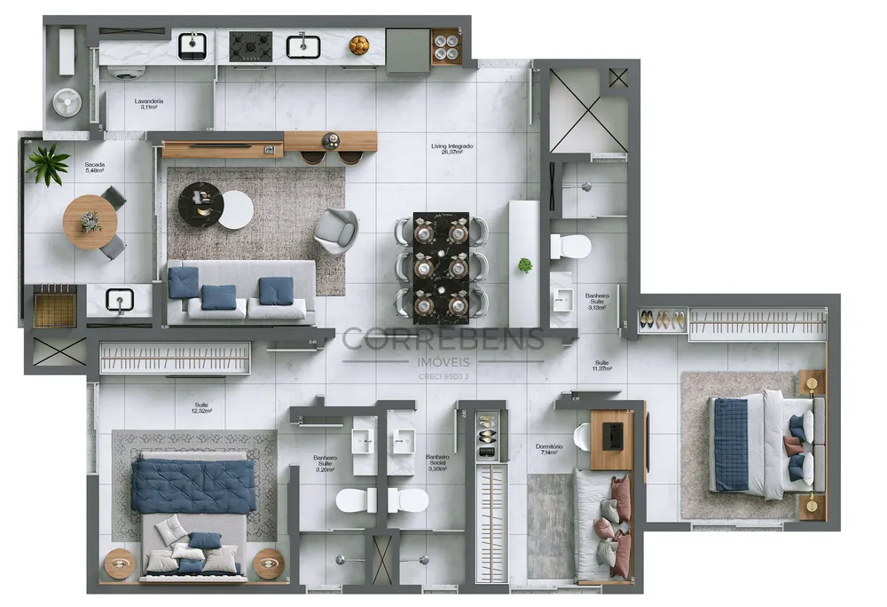 Apartamento, 3 quartos, 94 m² - Foto 14