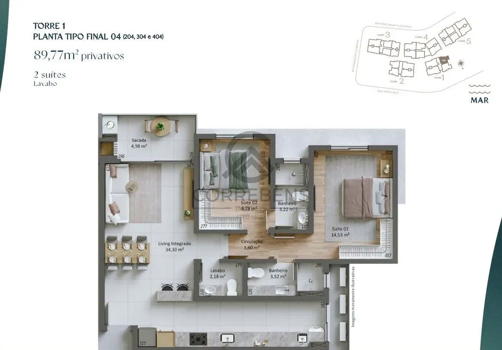 Apartamento, 2 quartos, 89 m² - Foto 16