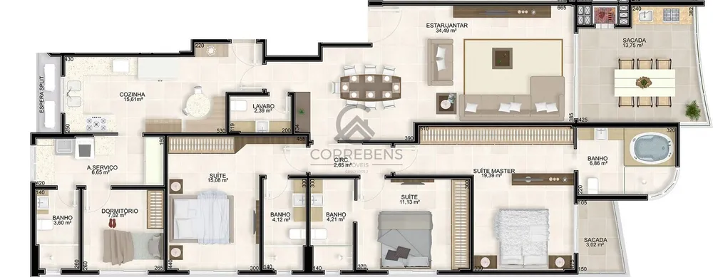 Apartamento, 3 quartos, 172 m² - Foto 16