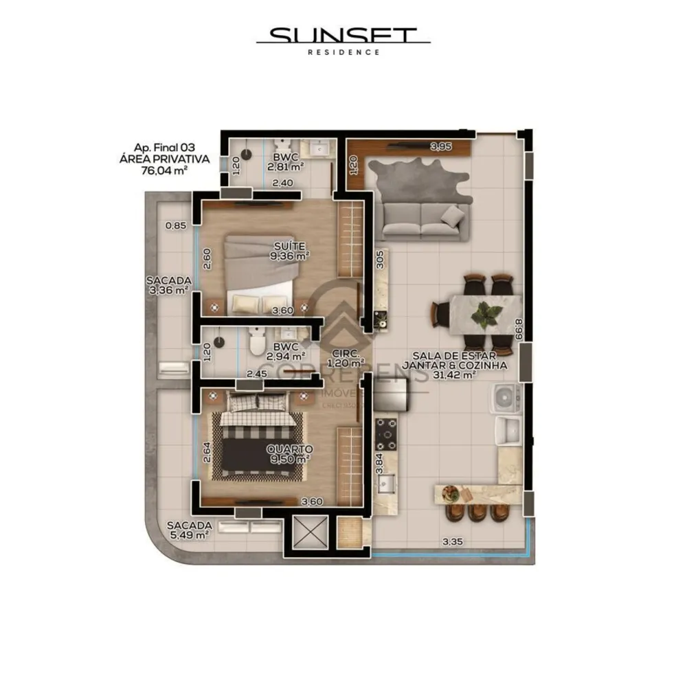 Apartamento, 2 quartos, 76 m² - Foto 10