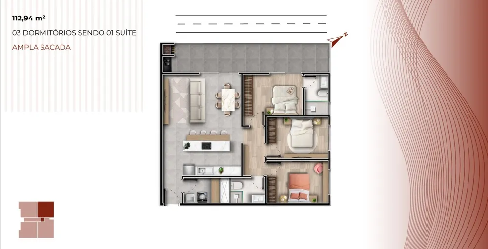 Apartamento, 3 quartos, 112 m² - Foto 9